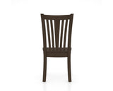 Canadel Flare Dining Chair in Hazelnut Washed, back view
