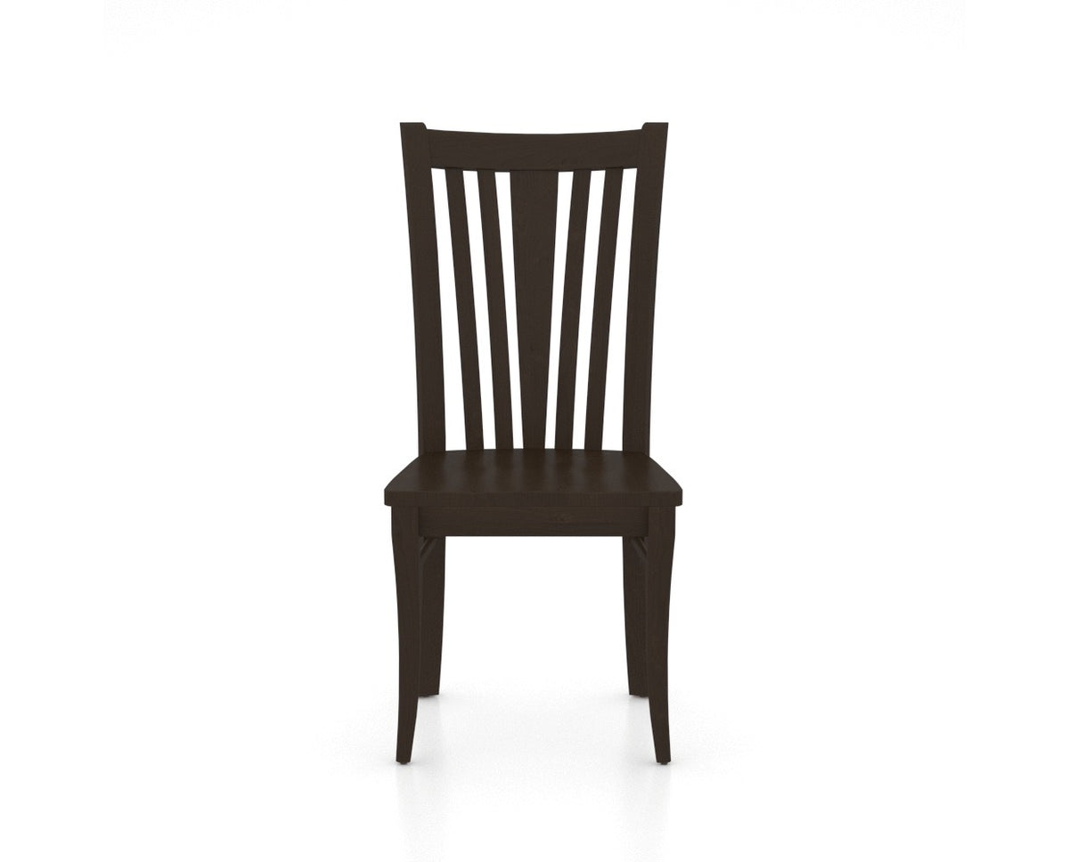 Canadel Flare Dining Chair in Davy's Grey, front view