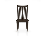 Canadel Flare Dining Chair in Davy's Grey, front view