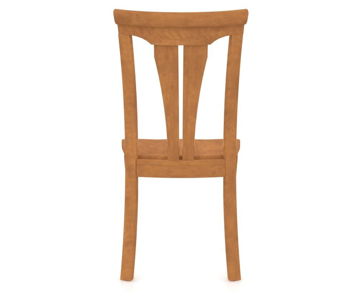 Canadel Dining Chair 0391 in Honey Washed, back view