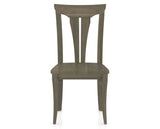 Canadel Dining Chair 0391 in Wood Seat and 08 Shadow, front view