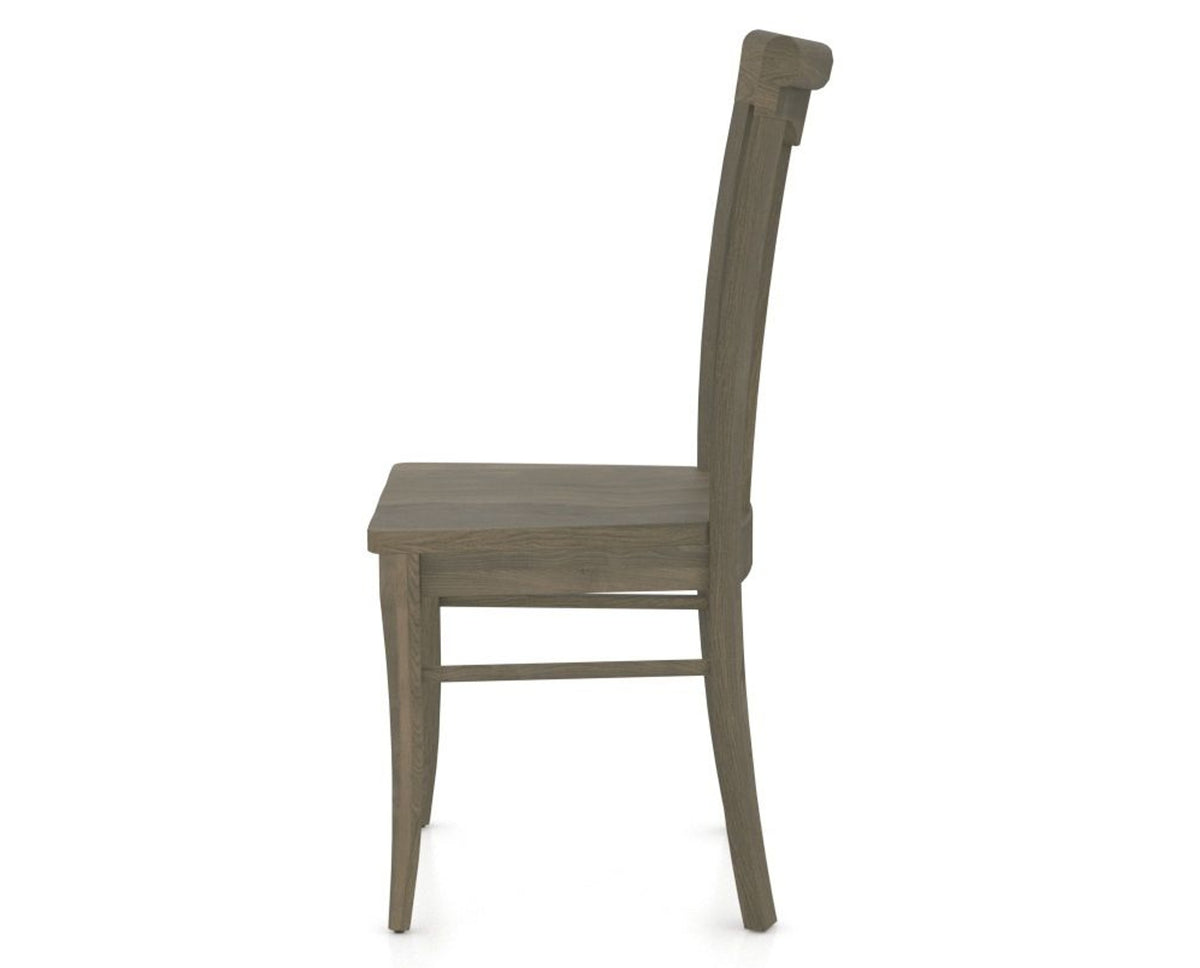 Canadel Dining Chair 0391 in Wood Seat and 08 Shadow, side view