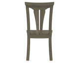 Canadel Dining Chair 0391 in Wood Seat and 08 Shadow, back view