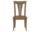 Canadel Dining Chair 0391 in Wood Seat and 25 Pecan Washed, front view