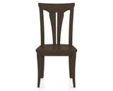 Canadel Dining Chair 0391 in Wood Seat and 29 Hazelnut Washed, front view