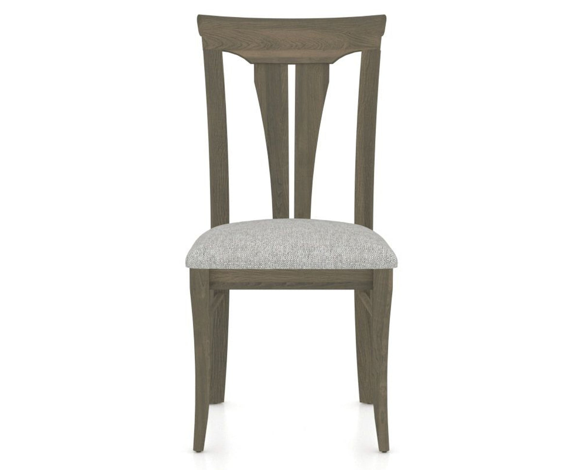 Canadel Dining Chair 0391 in 7C Fabric and 08 Shadow, front view