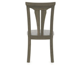 Canadel Dining Chair 0391 in 7C Fabric and 08 Shadow, back view
