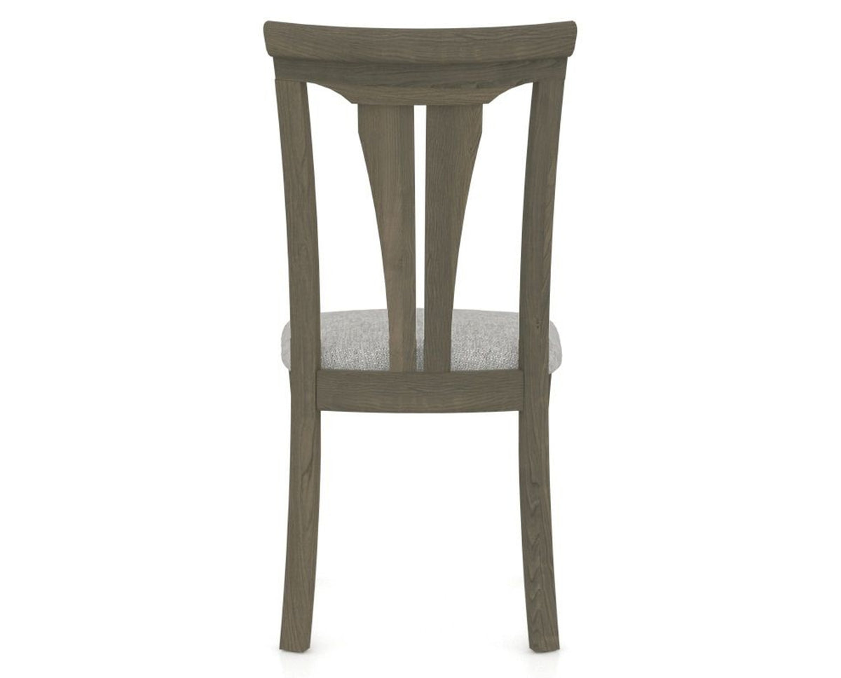 Canadel Dining Chair 0391 in 7C Fabric and 08 Shadow, back view