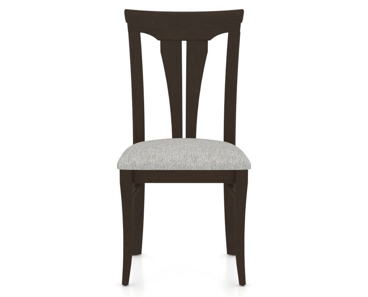 Canadel Dining Chair 0391 in 7C Fabric and 59 Davy's Grey, front view