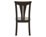 Canadel Dining Chair 0391 in 7C Fabric and 59 Davy's Grey, back view