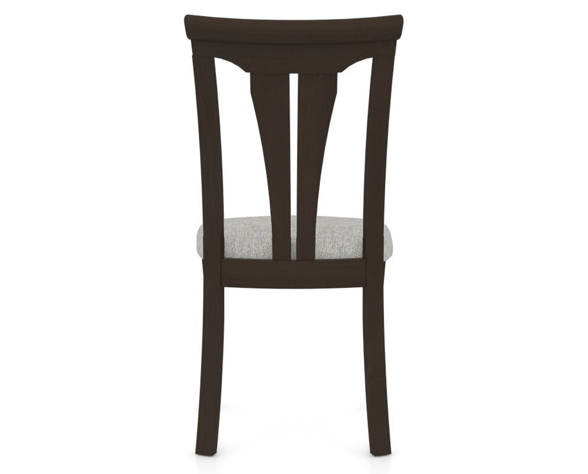 Canadel Dining Chair 0391 in 7C Fabric and 59 Davy's Grey, back view