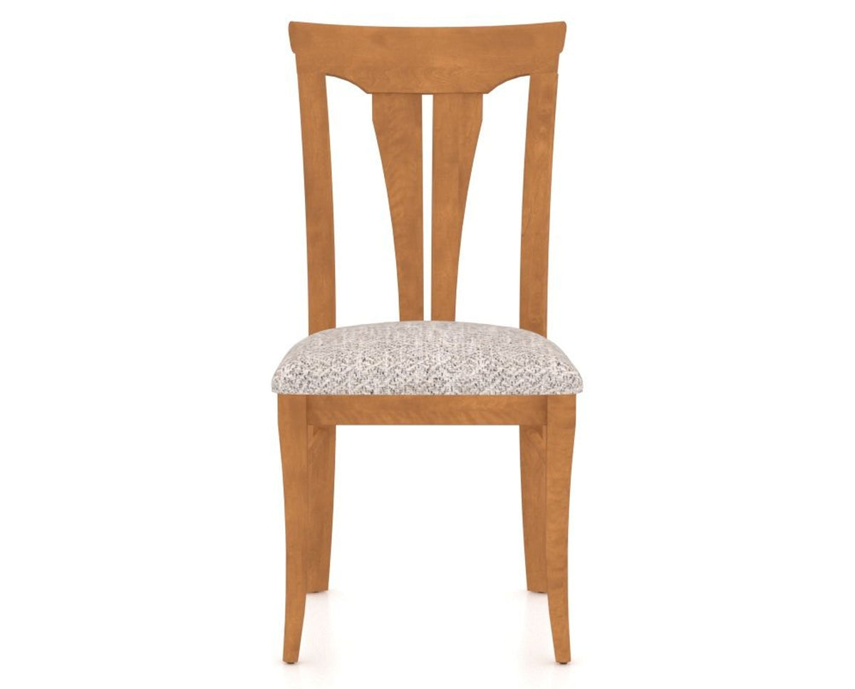 Canadel Dining Chair 0391 in FP Crypton® and 01 Honey Washed, front view