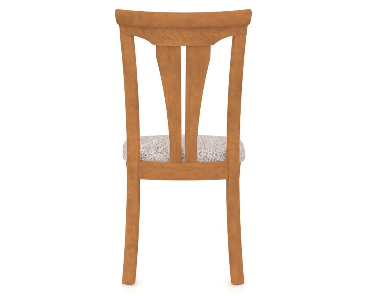 Canadel Dining Chair 0391 in FP Crypton® and 01 Honey Washed, back view