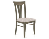 Canadel Dining Chair 0391 in FP Crypton® and 08 Shadow, three-quarter view