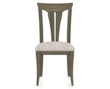 Canadel Dining Chair 0391 in FP Crypton® and 08 Shadow, front view