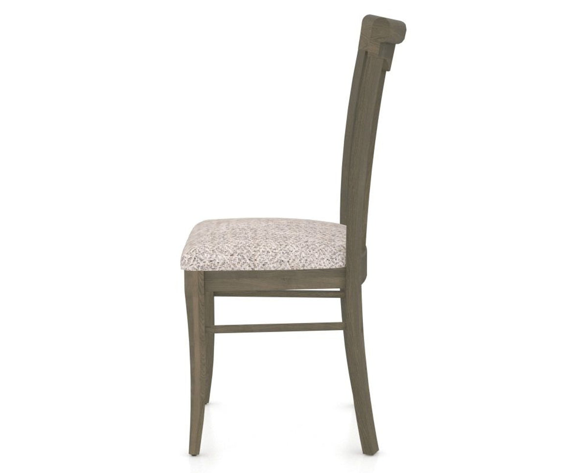 Canadel Dining Chair 0391 in FP Crypton® and 08 Shadow, side view