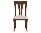 Canadel Dining Chair 0391 in FP Crypton® and 19 Cognac Washed, front view