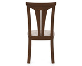 Canadel Dining Chair 0391 in FP Crypton® and 19 Cognac Washed, back view