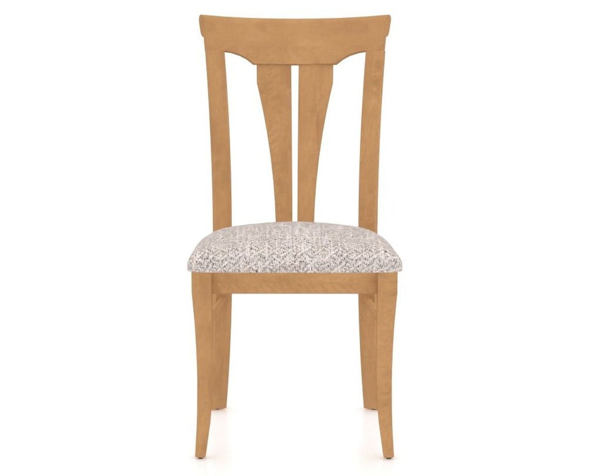Canadel Dining Chair 0391 in FP Crypton® and 20 Caramel Washed, front view
