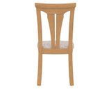 Canadel Dining Chair 0391 in FP Crypton® and 20 Caramel Washed, back view