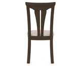 Canadel Dining Chair 0391 in FP Crypton® and 29 Hazelnut Washed, back view