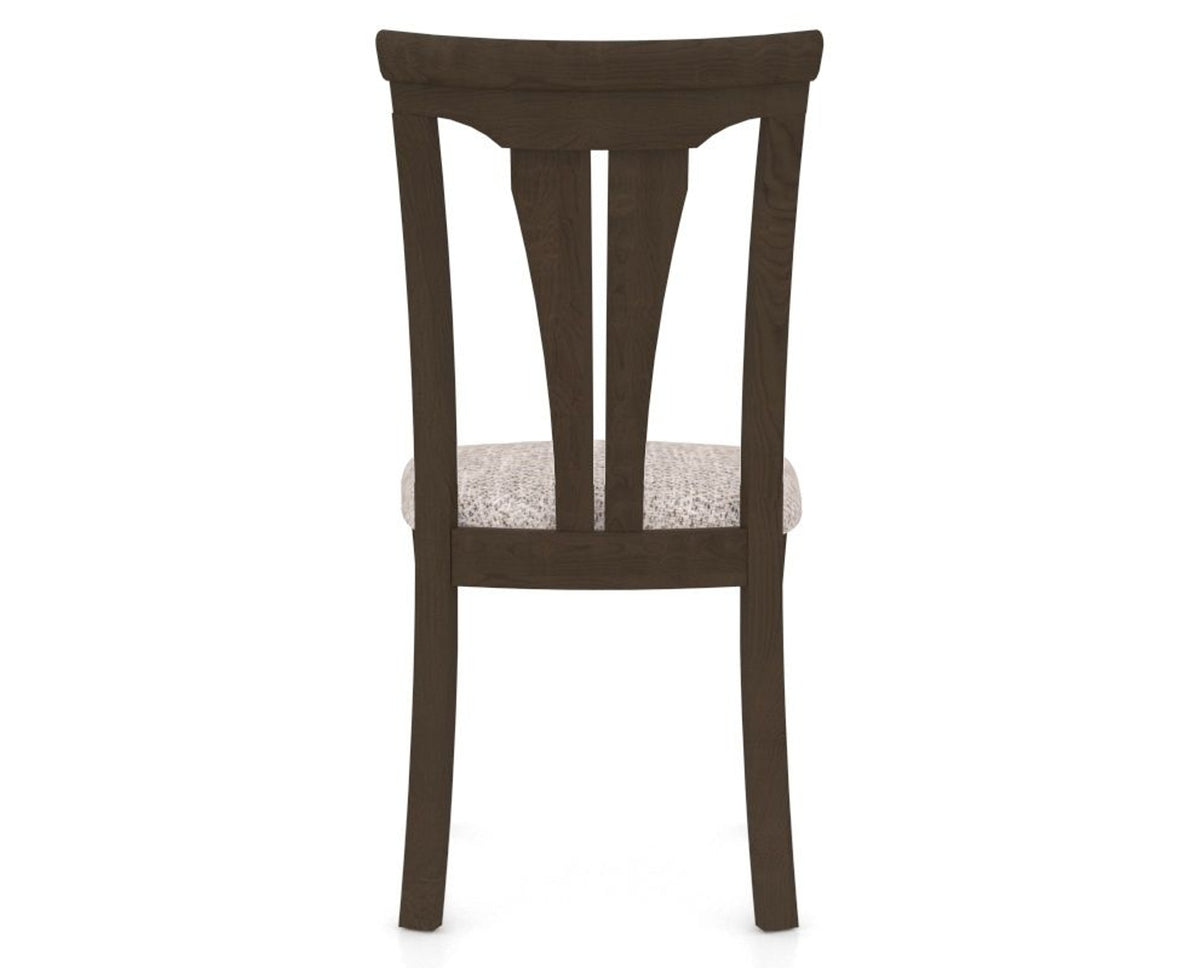 Canadel Dining Chair 0391 in FP Crypton® and 29 Hazelnut Washed, back view