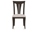 Canadel Dining Chair 0391 in FP Crypton® and 59 Davy's Grey, front view