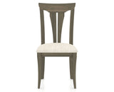 Canadel Dining Chair 0391 in FT InsideOut® and 08 Shadow, front view