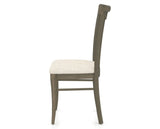 Canadel Dining Chair 0391 in FT InsideOut® and 08 Shadow, side view
