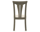 Canadel Dining Chair 0391 in FT InsideOut® and 08 Shadow, back view