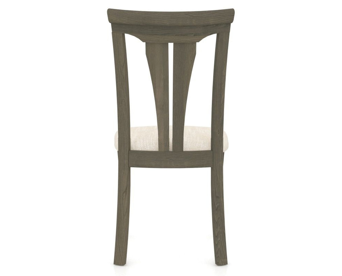 Canadel Dining Chair 0391 in FT InsideOut® and 08 Shadow, back view