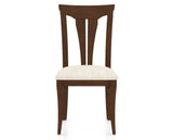 Canadel Dining Chair 0391 in FT InsideOut® and 19 Cognac Washed, front view