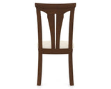 Canadel Dining Chair 0391 in FT InsideOut® and 19 Cognac Washed, back view