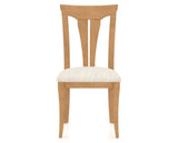 Canadel Dining Chair 0391 in FT InsideOut® and 20 Caramel Washed, front view