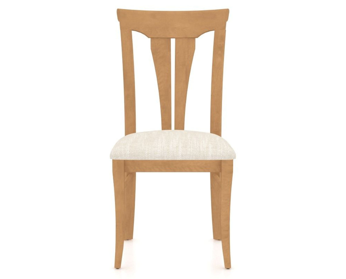 Canadel Dining Chair 0391 in FT InsideOut® and 20 Caramel Washed, front view
