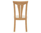 Canadel Dining Chair 0391 in FT InsideOut® and 20 Caramel Washed, back view