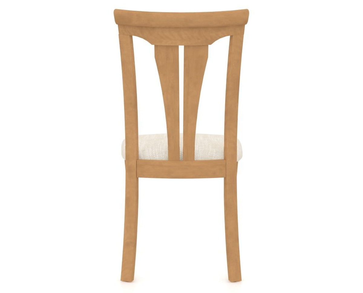 Canadel Dining Chair 0391 in FT InsideOut® and 20 Caramel Washed, back view