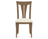 Canadel Dining Chair 0391 in FT InsideOut® and 25 Pecan Washed, front view