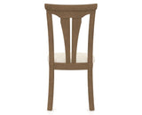 Canadel Dining Chair 0391 in FT InsideOut® and 25 Pecan Washed, back view