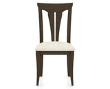 Canadel Dining Chair 0391 in FT InsideOut® and 29 Hazelnut Washed, front view