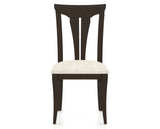 Canadel Dining Chair 0391 in FT InsideOut® and 59 Davy's Grey, front view