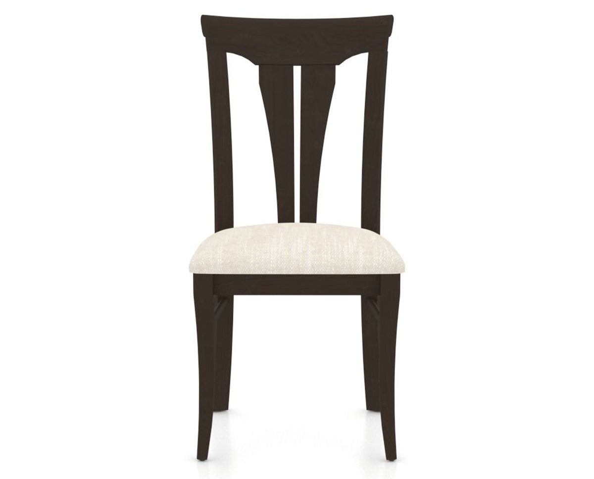 Canadel Dining Chair 0391 in FT InsideOut® and 59 Davy's Grey, front view