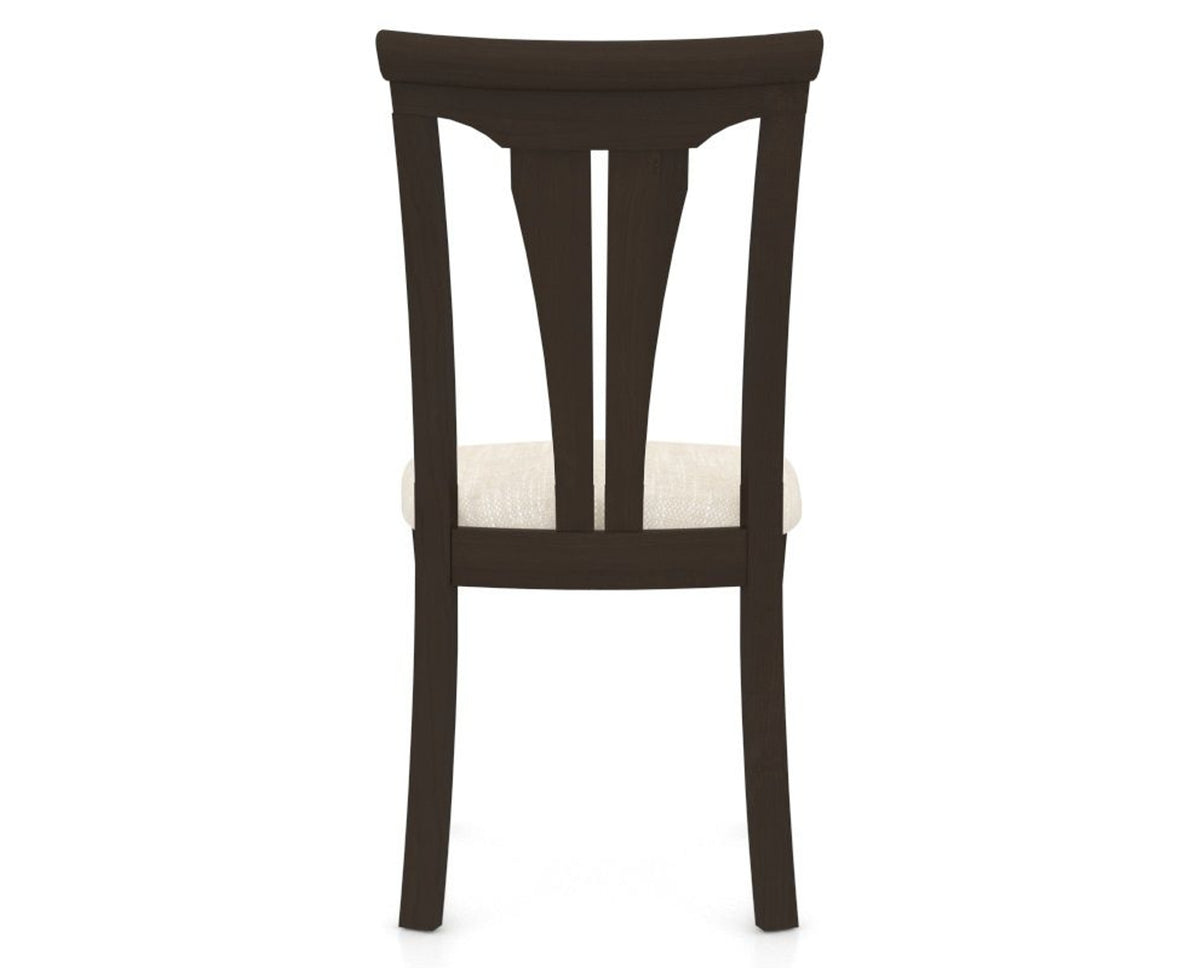 Canadel Dining Chair 0391 in FT InsideOut® and 59 Davy's Grey, back view