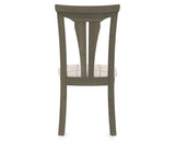 Canadel Dining Chair 0391 in OZ Fabric and 08 Shadow, back view