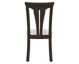 Canadel Dining Chair 0391 in OZ Fabric and 59 Davy's Grey, back view