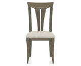 Canadel Dining Chair 0391 in TB Fabric and 08 Shadow, front view