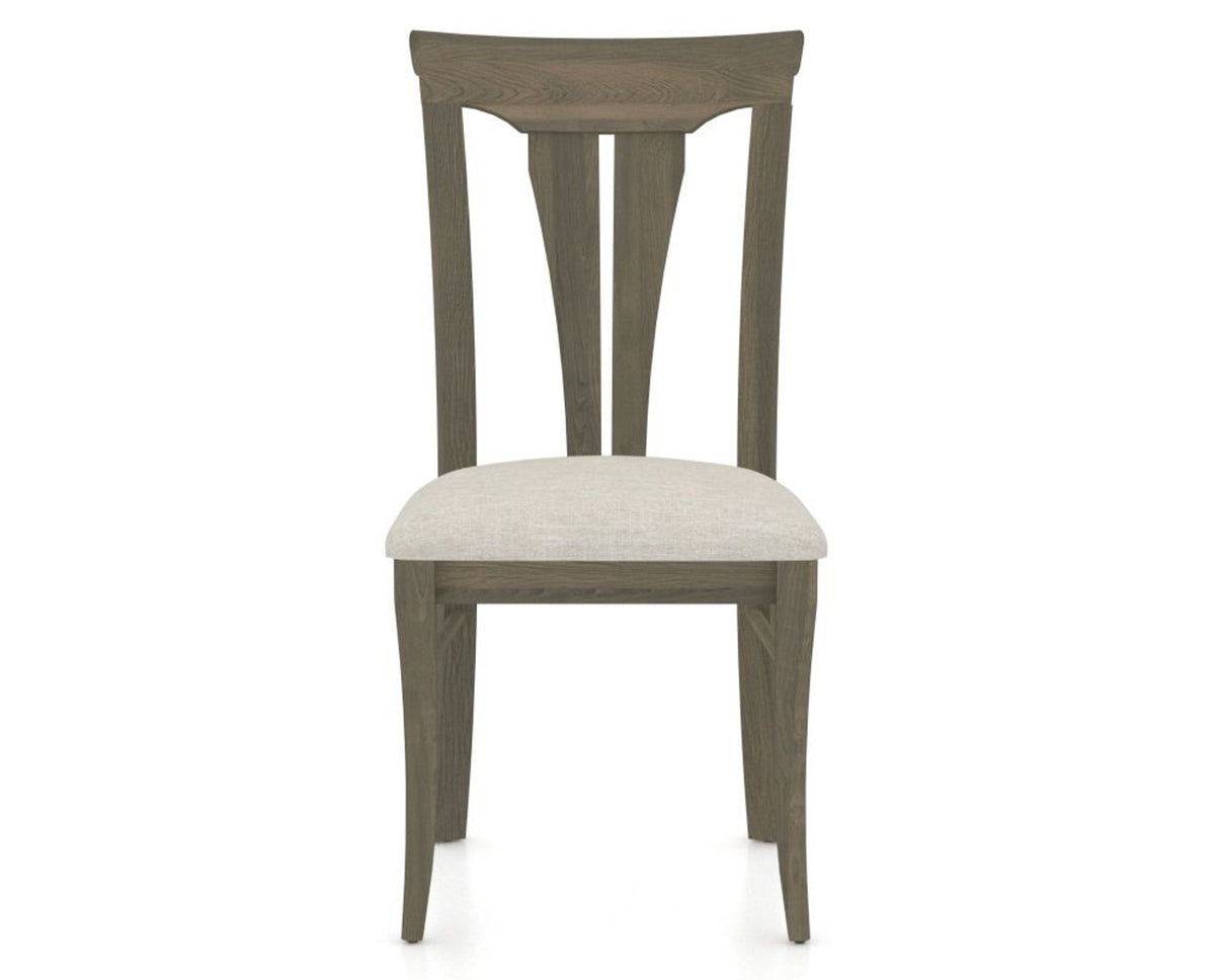 Canadel Dining Chair 0391 in TB Fabric and 08 Shadow, front view