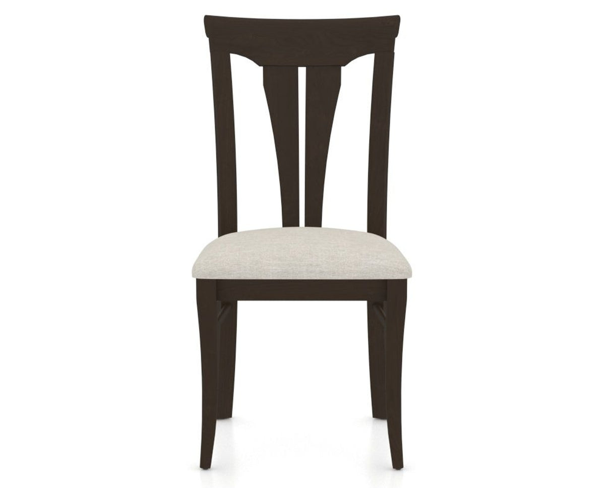 Canadel Dining Chair 0391 in TB Fabric and 59 Davy's Grey, front view