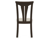 Canadel Dining Chair 0391 in TB Fabric and 59 Davy's Grey, back view
