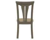 Canadel Dining Chair 0391 in XY Faux Leather and 08 Shadow, back view